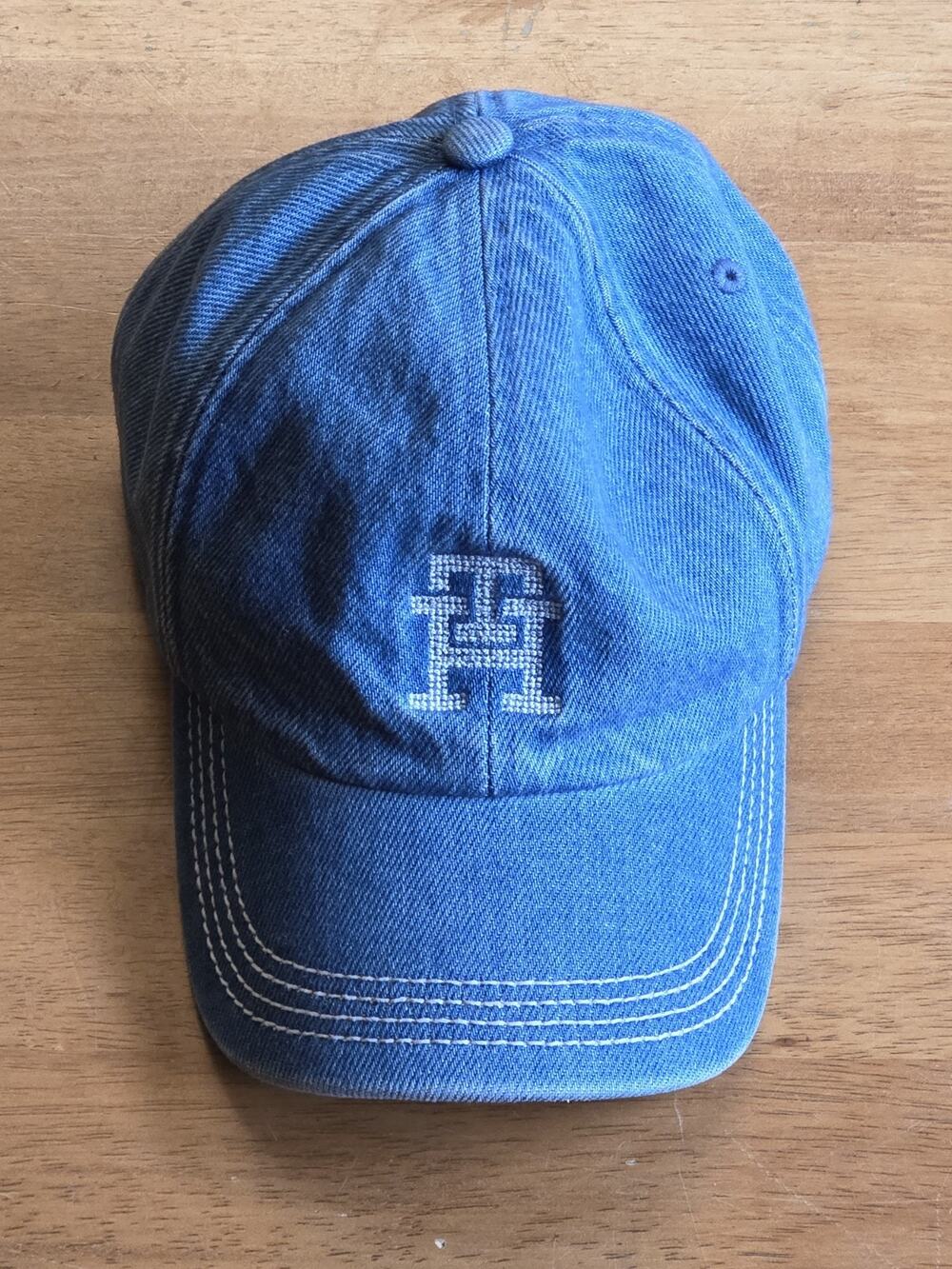 Tommy Hilfiger Denim Ball Cap Hat Vintage Strap Back Tommy Jeans USA Made 90s